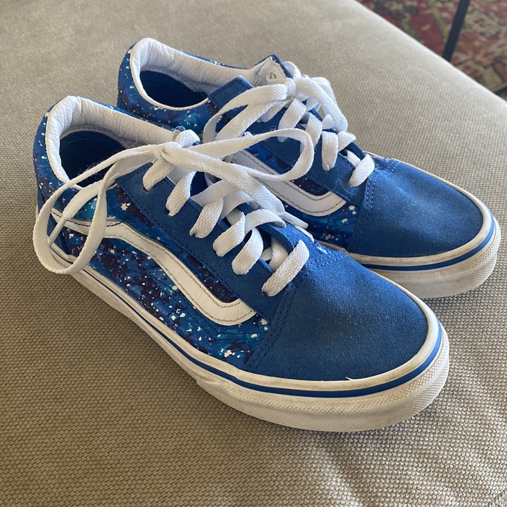 Last Chance - Kids Vans - Blue Stars (Glow in the Dark!)